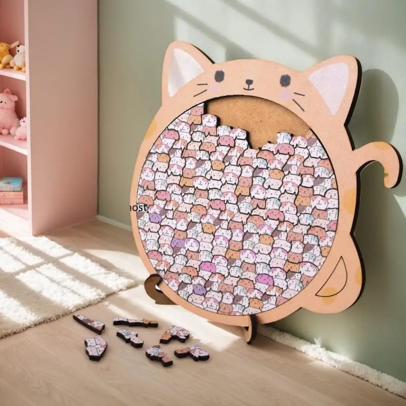 

Новинка: деревянная головоломка в форме кошки; Веселая и развивающая игрушка для всех; Отличные рождественские подарки