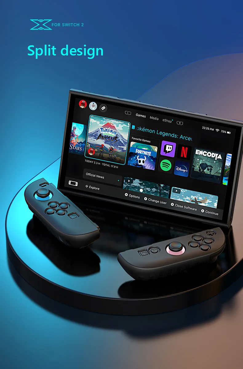 Capa protetora TPU com alça para Nintendo Switch 2 e acessórios NS2 capa dura