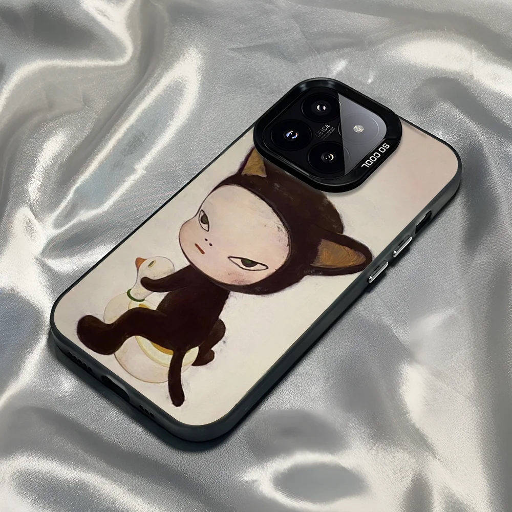 Epc Art Y-Yoshitomo Nara Phone Case IMD Phone Case For IPhone 16 15 14 13 12 11 Pro Max Plus Color Silver Cover
