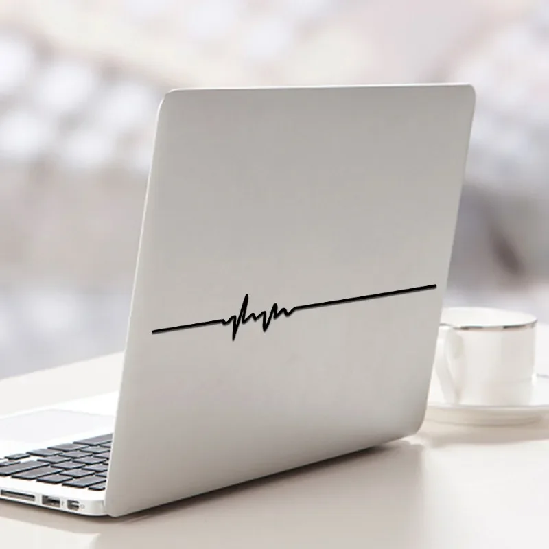 Car Stickers Automatic Body Electrocardiogram DIY Decorative Decal Electric Vehicle Laptop Vinyl Line Sticker Car Window Sticker