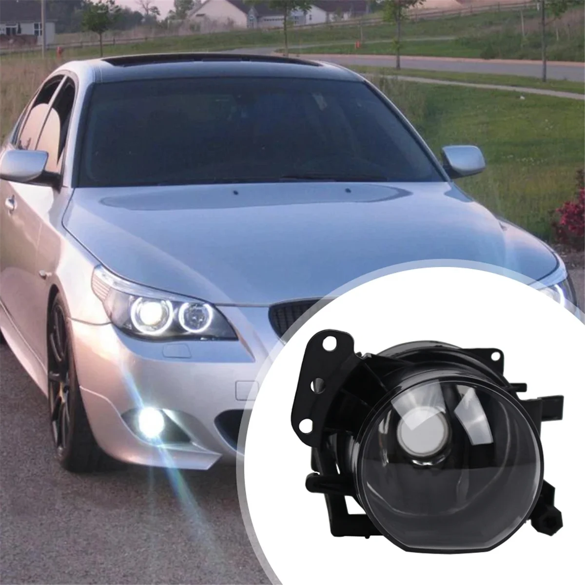 Picture 3: Front Fog Light Without Bulb Lamp Housing for BMW E60 M-Tech 525I 528I 530I 535I 545I 550I M5 2004-2010 63177897188