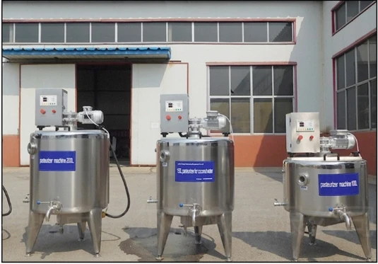 k Pasturizzatore efficiente per la macchina per pasteurizzazione per la lavorazione del latteAlta produttività Piccola Mil