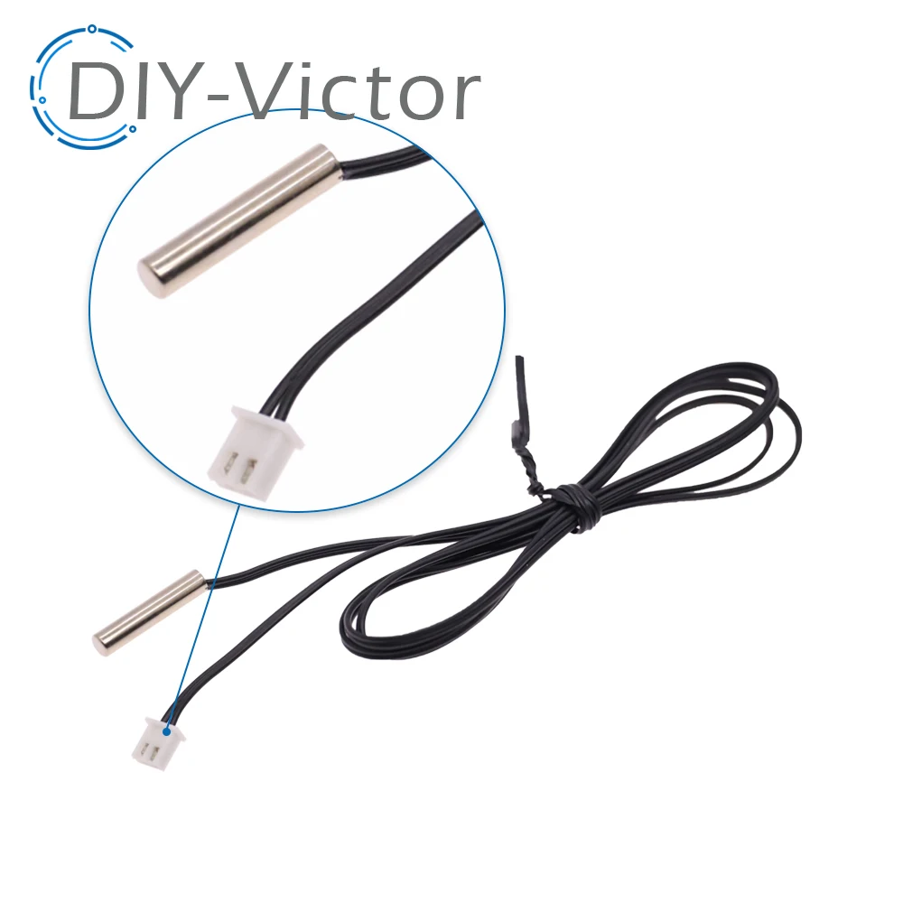 W1209 Fixed Mounting Hole Waterproof Wire Cable Probe NTC 3950 Thermistor Accuracy Temperature Sensor Wire 10K For Arduino