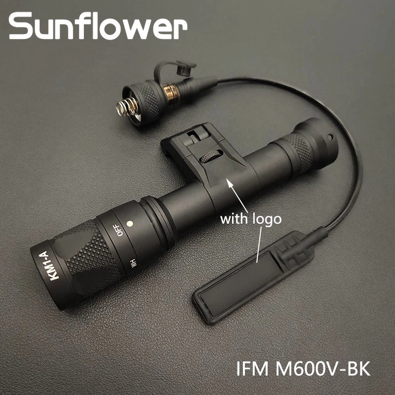 Sotac Tactical Airsoft IFM M300V M600V Scout Light Hunitng Rifle M600 M300 torcia arma luce LED Lanterna Fit 20mm Rail