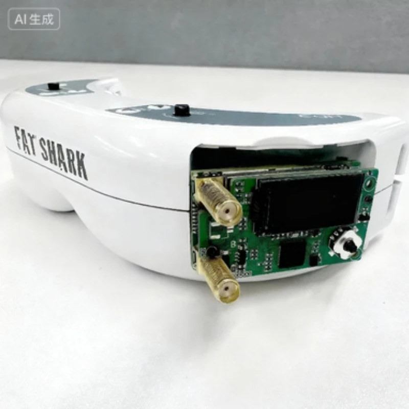 1.2G/1.3GHz Vrx-9ch video receiver, directly inserted into Fatshark SkyZone,1.2G/1.3G image transmission diversity dual receiver