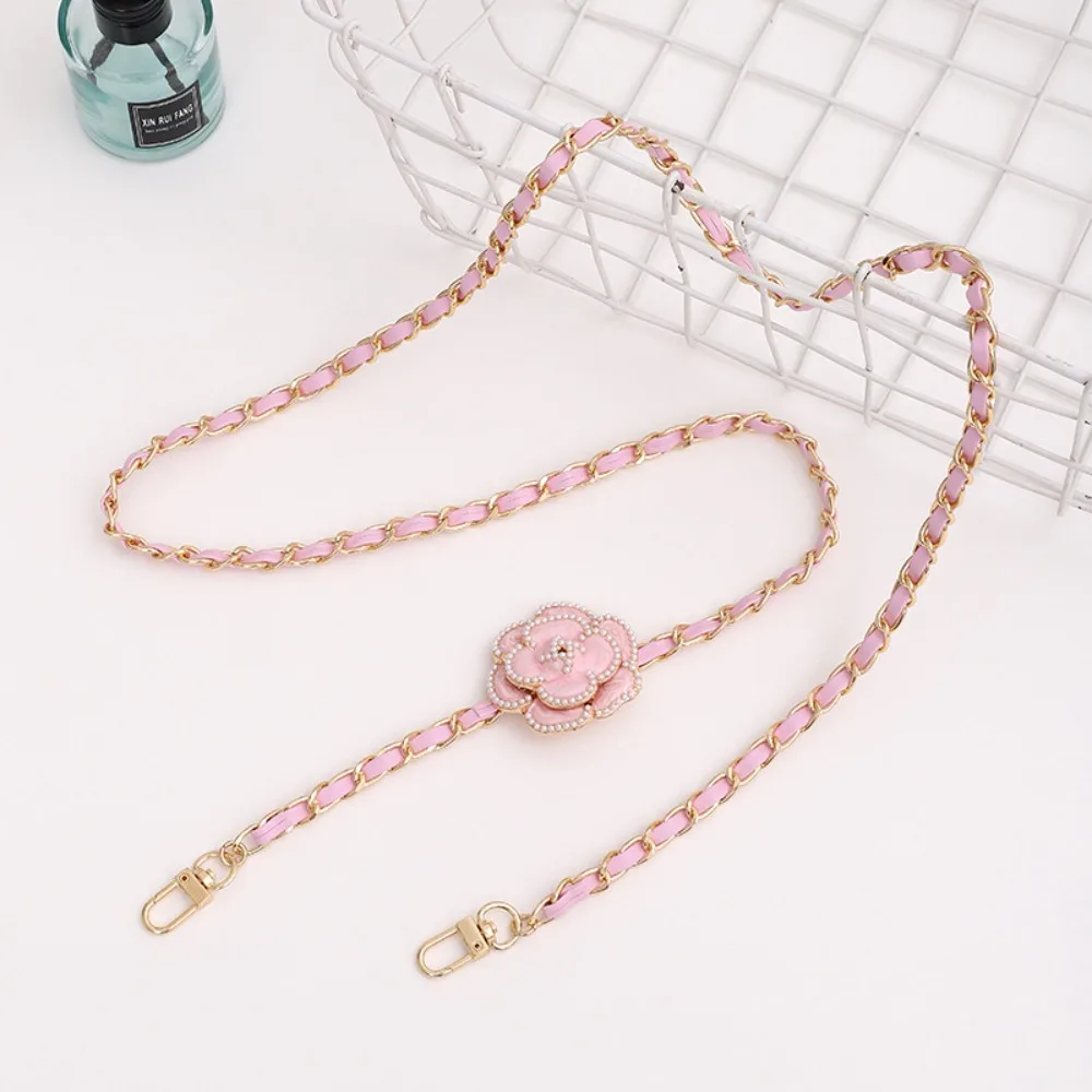 

Anti-lost Crossbody Phone Chain Camellia Diagonal Phone Case Hanging Leather Long Phone Neck Straps Bag Pendant