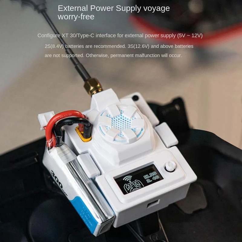 For BETAFPV ELRS Mini TX Module 2.4Ghz OLED Screen Cooling Fan Mini Module For TBS Mambo FRSKY X9D Durable