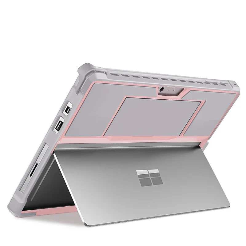 

For Microsoft Surface Pro 9 8 7 6 5 4 7 PLus + Back Cover Case For Surface GO 1 2 3 Protective Case With Pen Holder Hand Strap