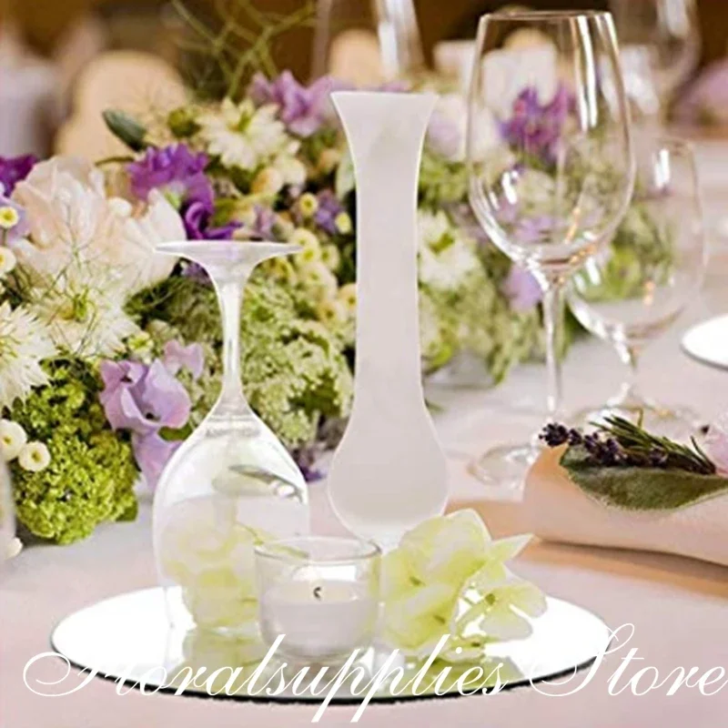 

Wedding Centerpieces for Tables Mirror Trays, Mirror Wall Decoration, Round Mirror candle Plate for event party decoration