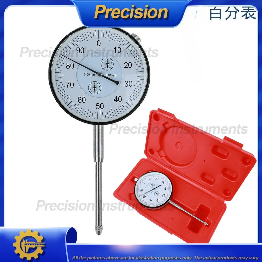 2026 Industrial Grade Mechanical Dial Indicator 0 50mm Precision Measurement Gauge 0 01mm Accuracy for Engineering and
