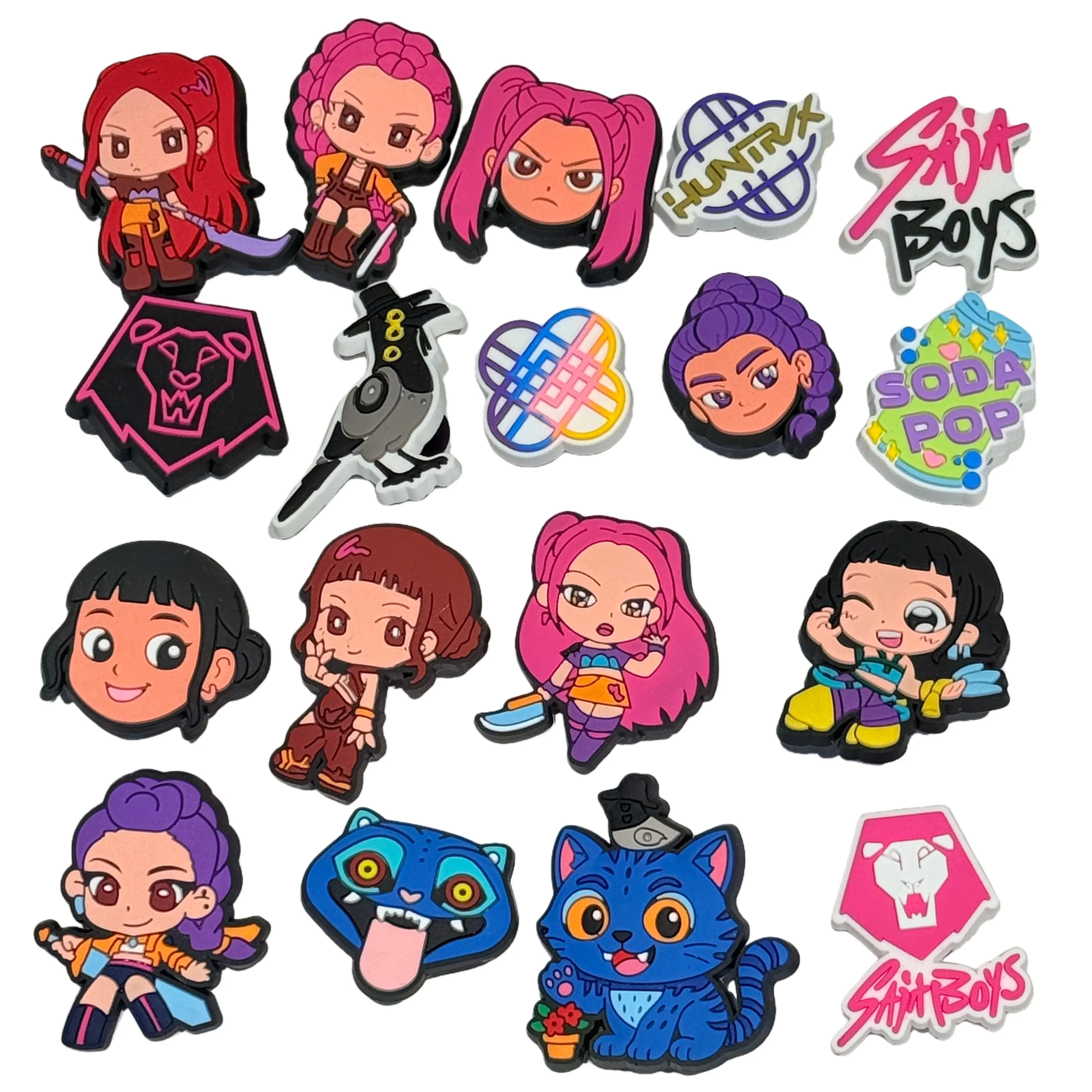 المبيعات الساخنة 1-18 قطعة الصودا البوب إبزيم حذاء السحر K-pop المطربين الفتيات أحذية زينة تناسب هدايا عيد الميلاد شعبية #4