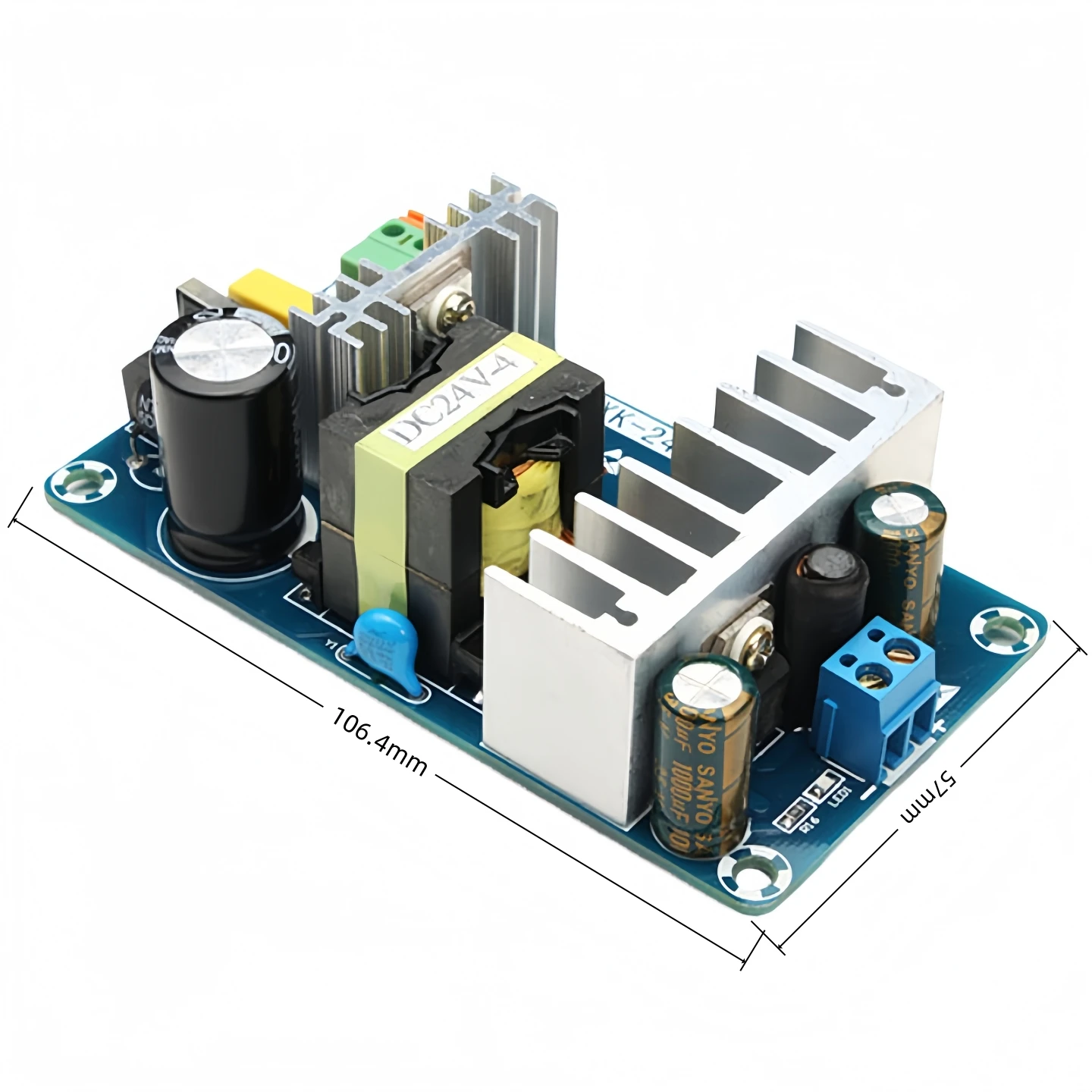 24V Switching Power Supply Board – 4A/6A High-Power Power Supply Module (Bare Board), AC-DC Power Supply Module