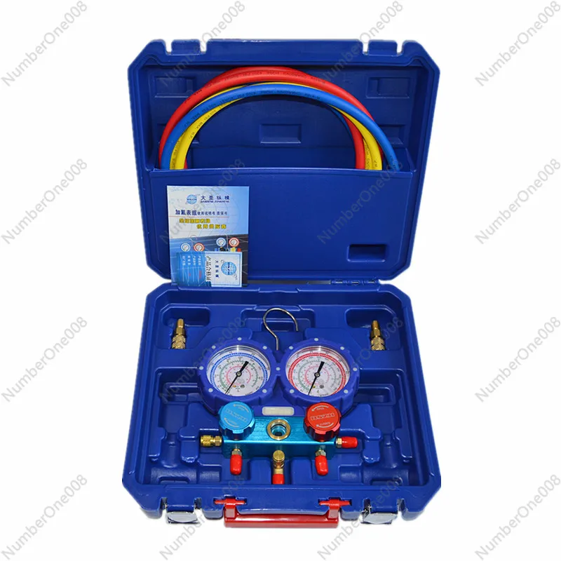 Dasheng Air Conditioning Fluorometer Set WK-P6002S Precision Anti-Collision Refrigerant Coolants Pressure Gauge