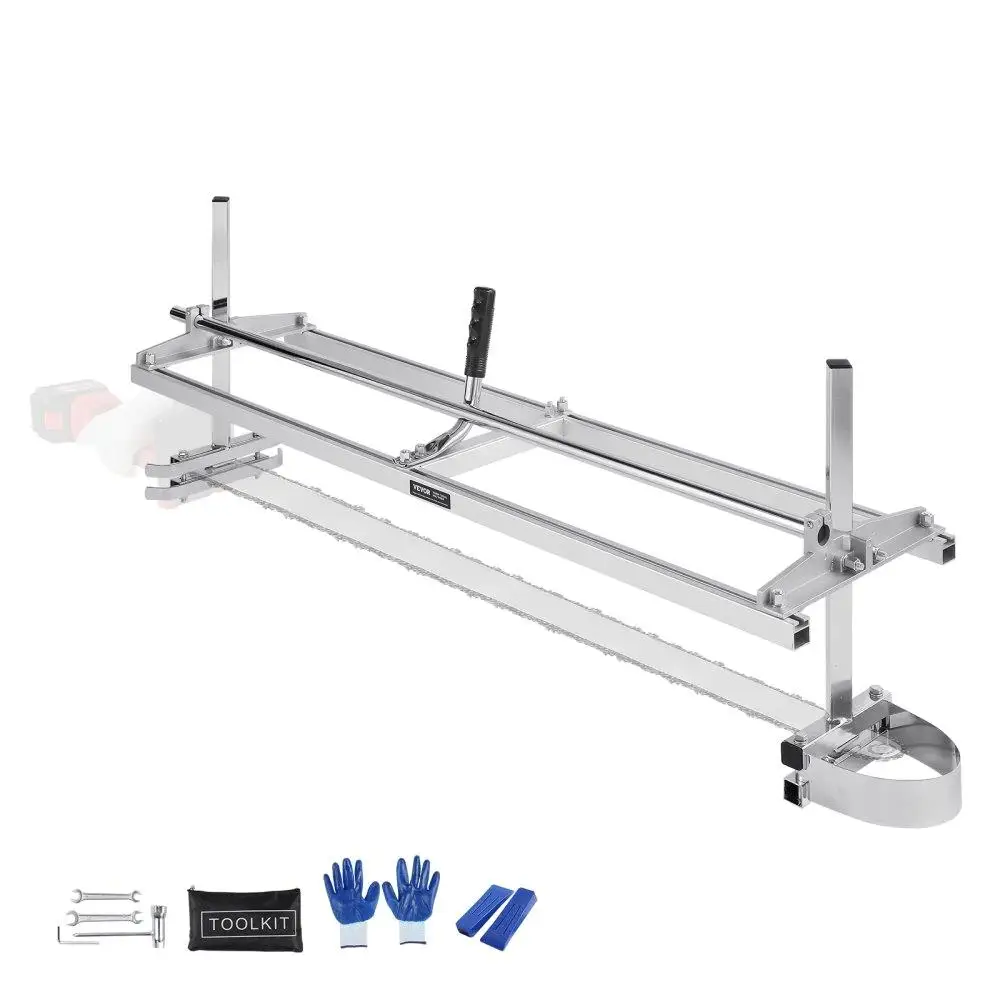 

Portable Chainsaw Mill 14-48inch Guide Bar Galvanized Steel Chainsaw Wood Plank Cutting 0.2-1181inch Lumber Cross Cut for