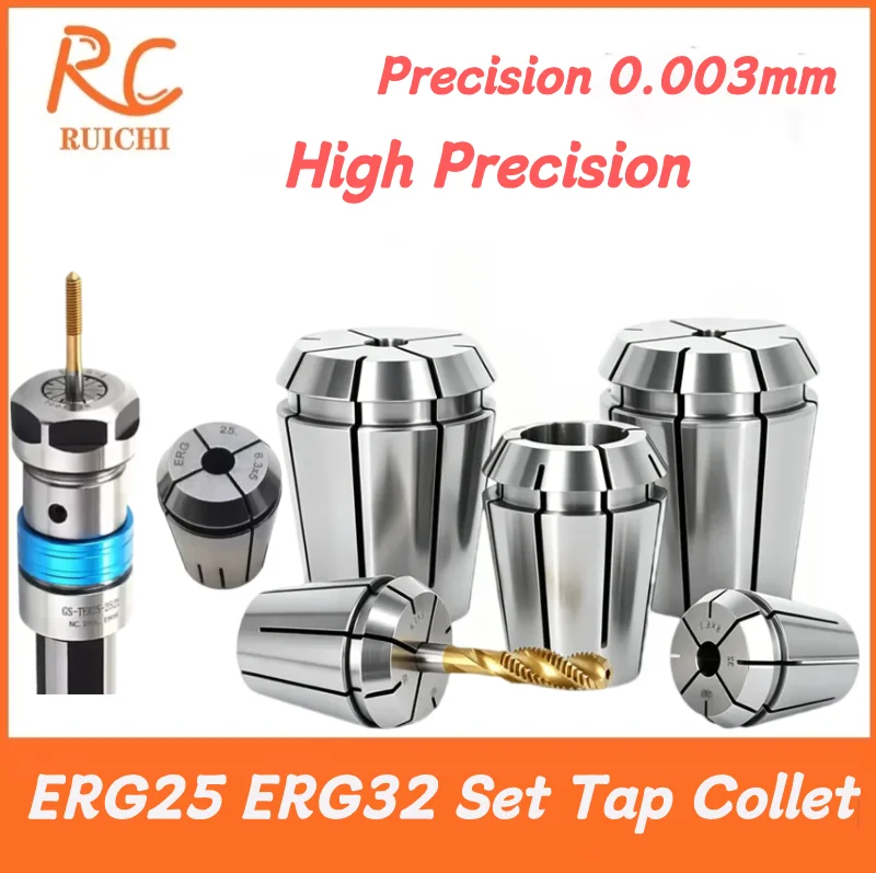 ERG32 Set Tap Collet ER Tapping Collet Taps ERG32 ERG16 ERG20 ERG25 Square Tapping DIN ISO JIS Type Machine Milling Tools