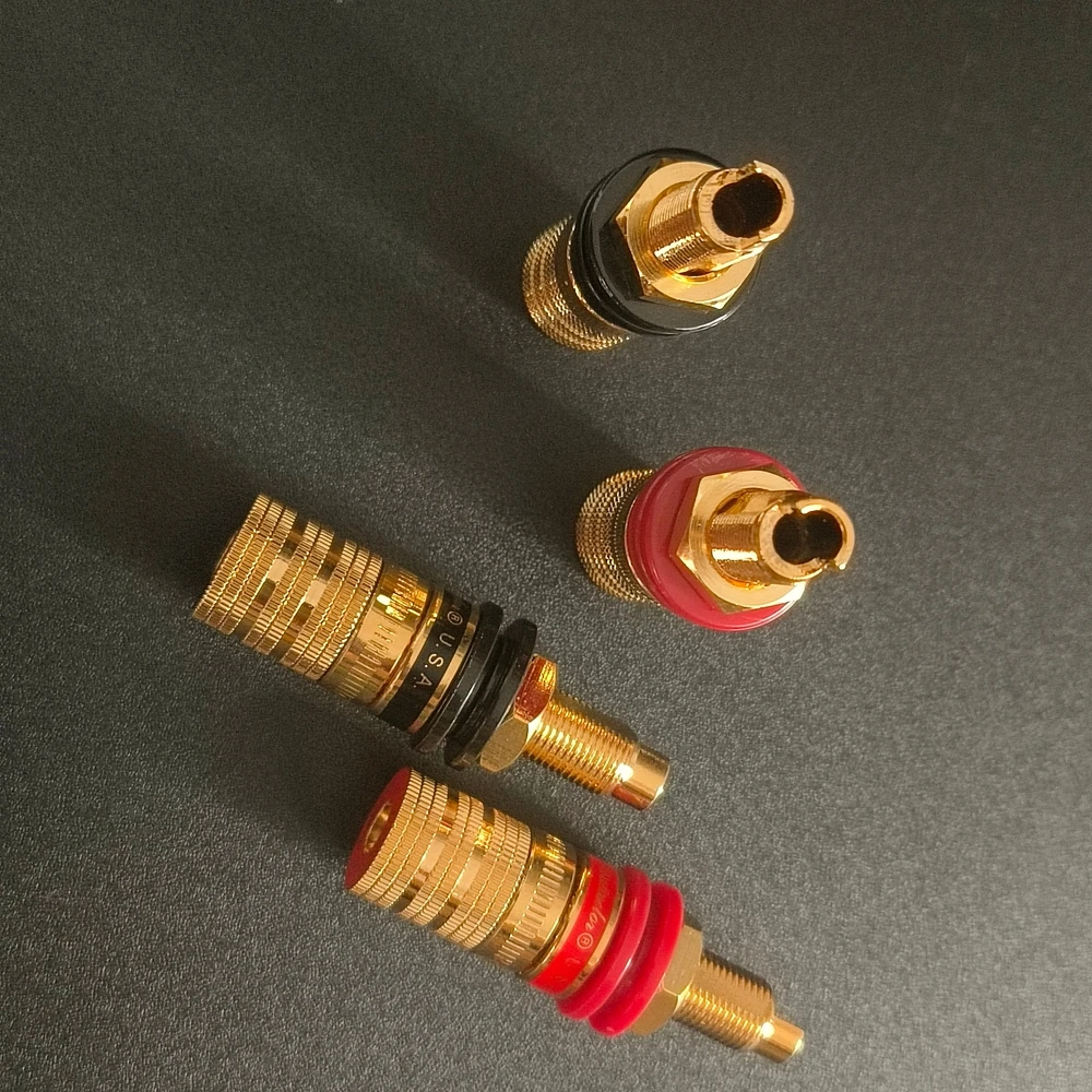 Hifi Audio 4 Stück CMC-838-S CMC Vergoldete OFC Lautsprecher-Verstärker Anschlussklemme Bananenstecker Buchse Ausgangsanschluss – Detail 3