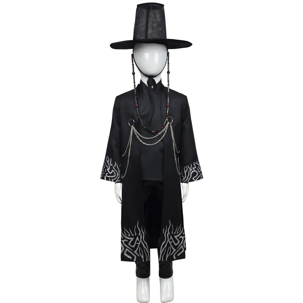 K-POP Demon Hunters Saja Boys Jinu Cosplay Costume for Boys, Halloween Party Comic Con Stage Performance Role Play Outfit