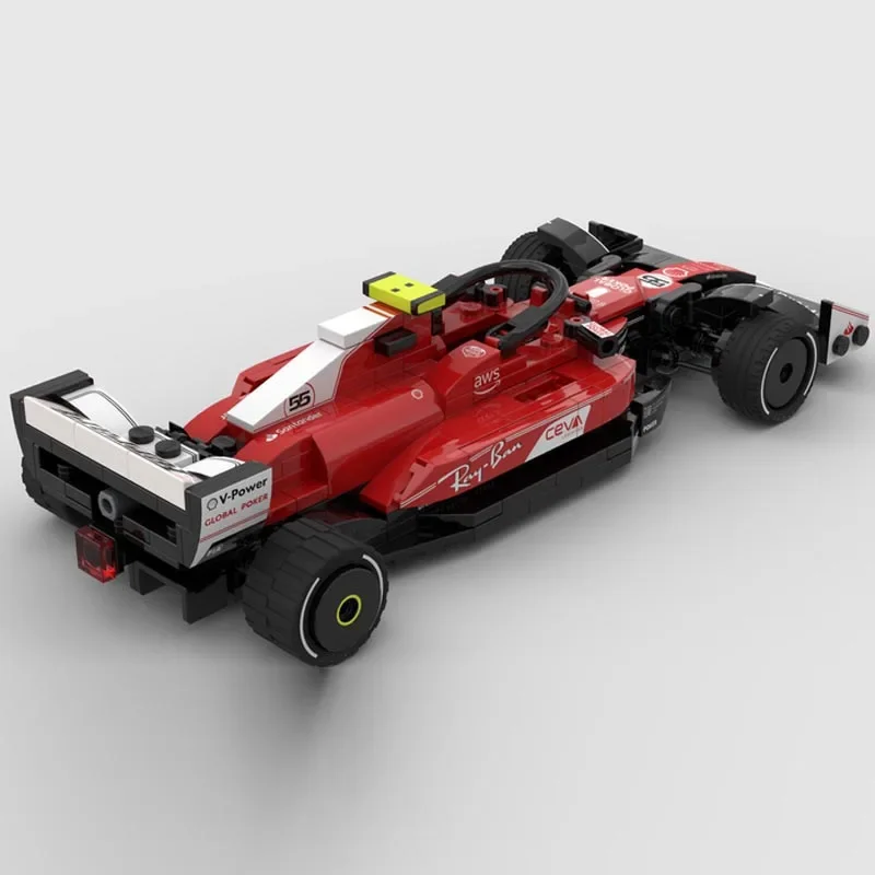 New Testarossa MOC-164318 SuperSF-23 Monza SuperRace Car Model Buiding Kit Creators Block BricksToys Kids Boys Birthday Gifts