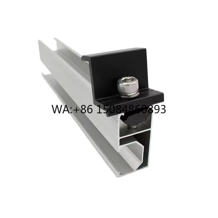 Aluminum PV Module End Clamp Kit, precision solar spare parts,  for diversified roof residential rooftop solar panel mountin