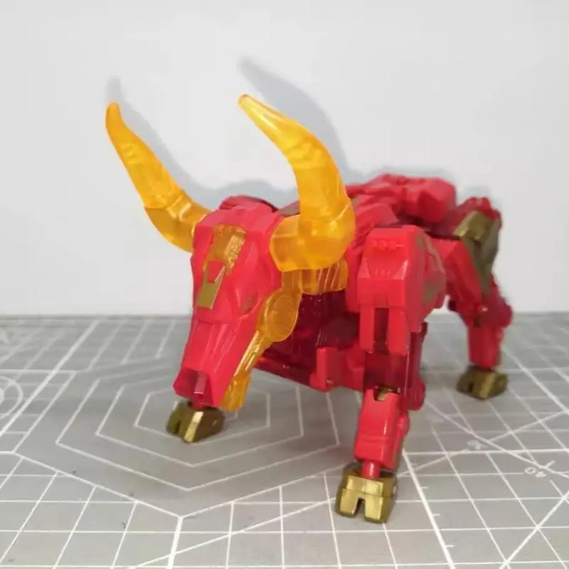 Figurine d'action transformable 52toys Beastbox Series Blazing Spear Red Bull, modèle de collection à assembler, jouet pour cadeau d'anniversaire