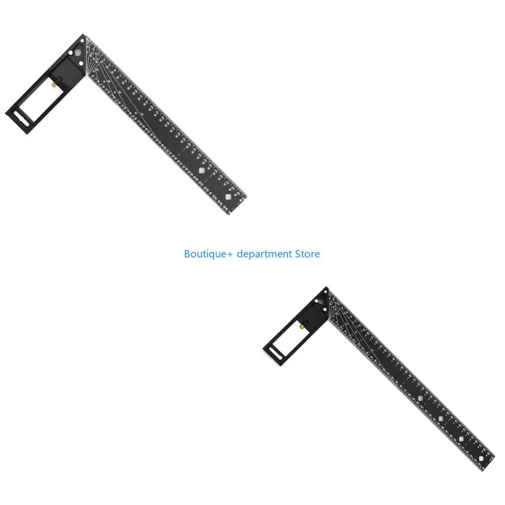 E1PD 12Inch/15.7Inch Carpenter Square, Square Tool Woodworking Square, Aluminum Rafters Square for Woodworking