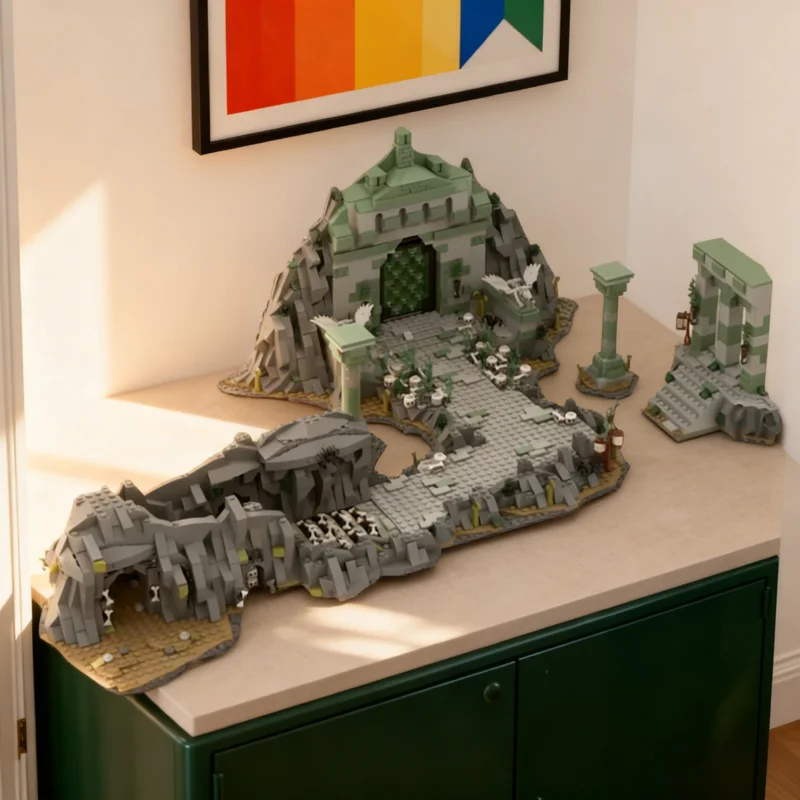 2706 Teile MOC Paths Of The Dead Hobbit Herr der Ringe Modellbausatz Architektur-Spielzeug Weihnachtsgeschenke Bildungsspielzeug für Kinder