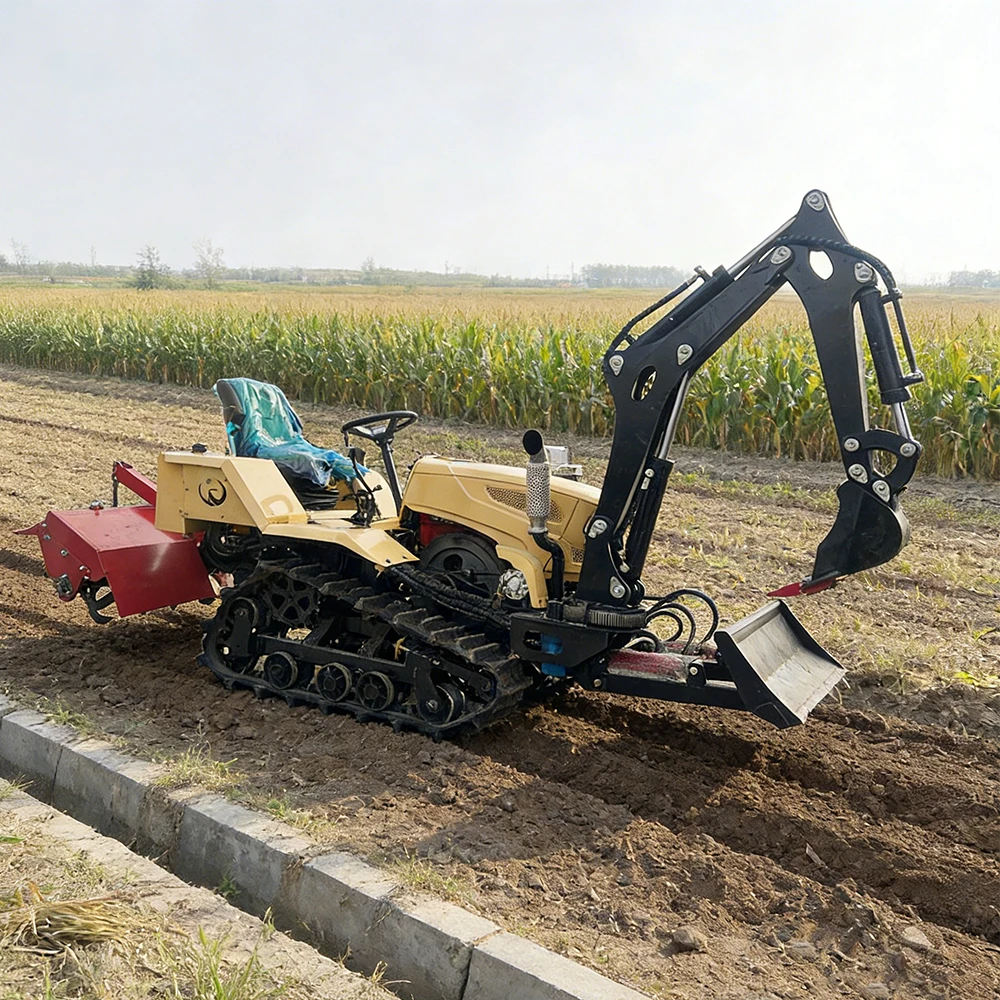 Máquina de Labranza Pequeña con Motor Diésel de 25hp, Aporcadora y Surcadora para Agricultura y Cuidado del Jardín