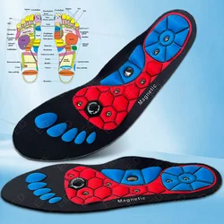 Premium Orthopedic Magnetic Therapy Insoles Arch Support Shoes Pads Magnet Soft Rubber Health Therapy Acupuncture Insoles Unisex