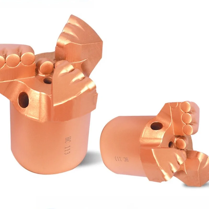 

1PC Polycrystalline Diamond Compact Three-wing Concave Coreless Diamond Bit Geological Exploration and Water Well Drilling