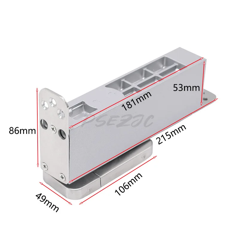 Ground Spring No Need To Dig Pit Wooden Door with Frame Universal Hidden Buffer Positioning Stainless Steel Ground Spring
