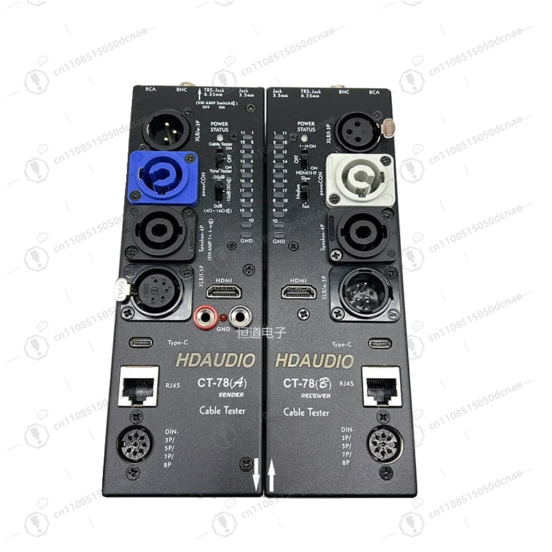 Remote Split CT78 Cable Checker Automatic Detection Instrument For XLR Microphone HDMI Audio Video Signal Cables