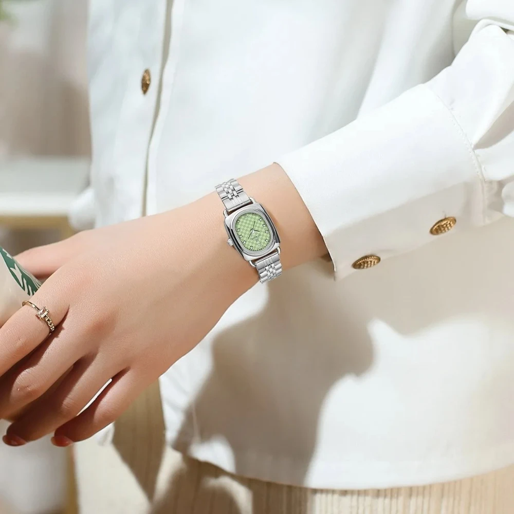 Reward 212060L Square Exquisite Steel Strip Women's Watch Waterproof Diamond Set Luxury Quartz Watches for Women Reloj Mujer