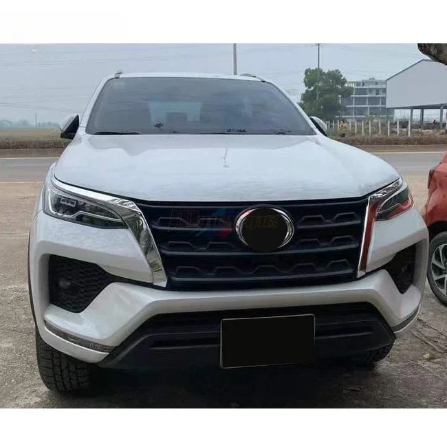 High quality VRZ design car bumpers bodykit body kit for Toyota Fortuner 2016-2021 up to Legender with LED Head light