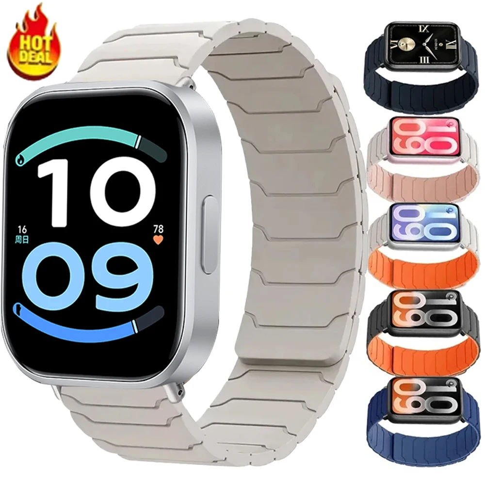 �y�Z�[�����zXiaomi Mi Band 10 Pro/9 Pro/8 Pro�p�}�O�l�e�B�b�N�\�t�g�V���R���X�g���b�v�ARedmi Watch 6/5/4/6 Active-Lite�p�ʋC���̂���E�H�b�`�o���h