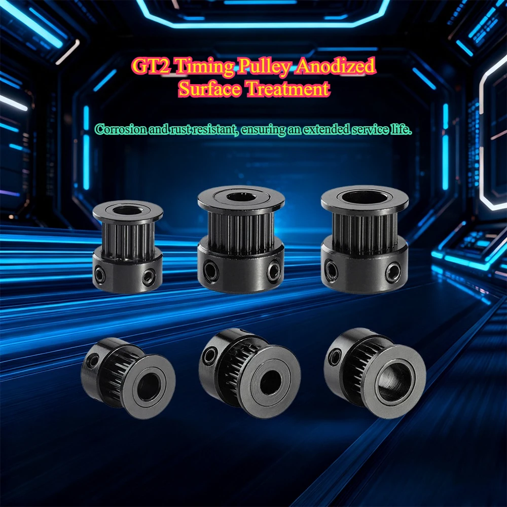 GT2 Timing Pulley 20 Teeth 5mm/8mm Bore for 3D Printer CNC, Aluminum Synchronizing Wheel Compatible with Creality Ender 3 CR-10
