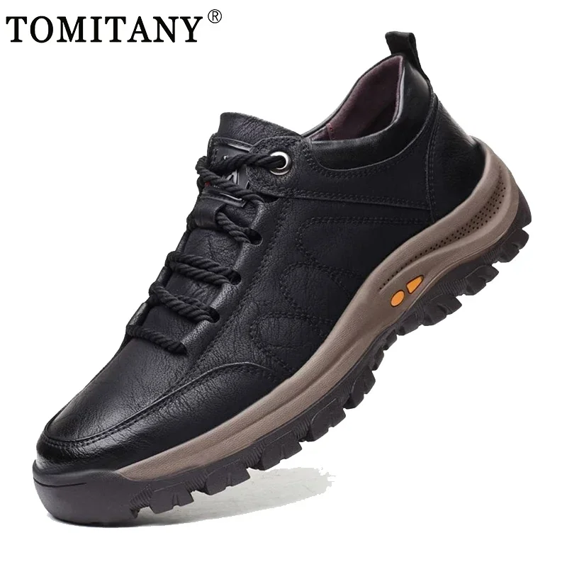 Botas tácticas cuero hombre – Seguridad urbana e otoño - imagen 2