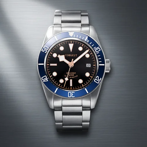 CORGEUT Japan Movement Biwan Snowflake Business Luxury Men Watches Sapphire Glass Automatic Mechanical Diving Date Watch for Man