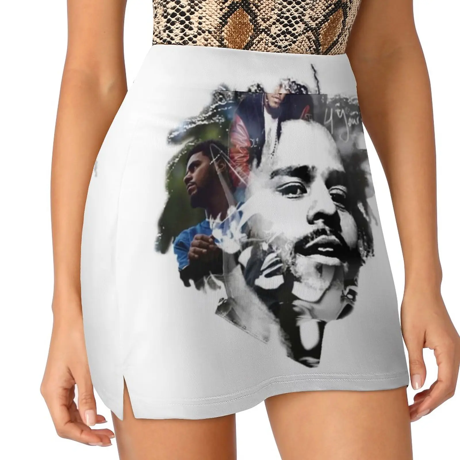 

J. Cole Women's skirt Sport Skort Skirt With Pocket Fashion Korean Style Skirt 4Xl Skirts Jcole Hiphop Rap Kendricklamar Drake