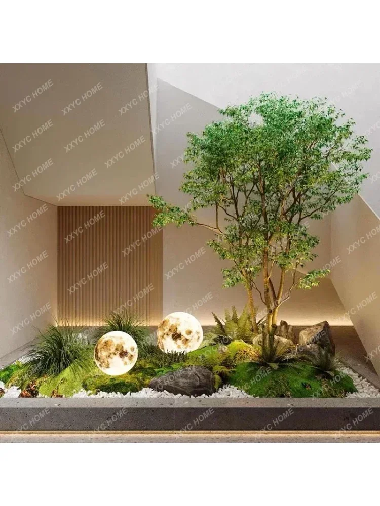 Simulation Green Plant Landscape Artificial Plant Decoration Indoor and Outdoor Large Floor Landscape Imitative Tree