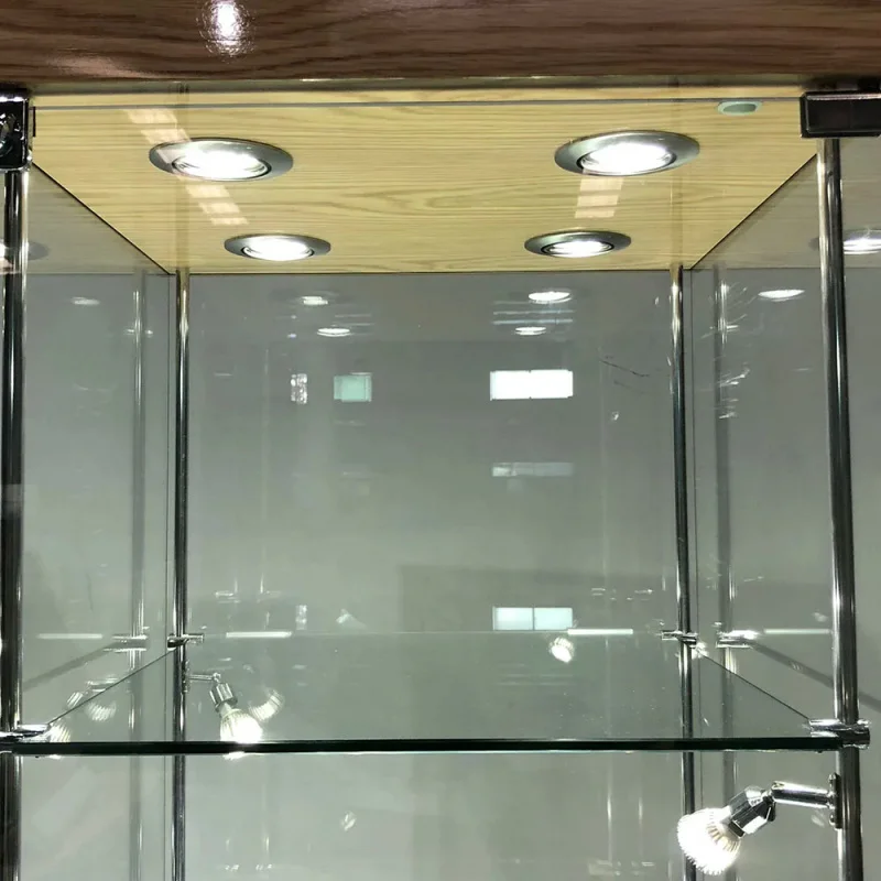 custom.HIKUYA 70 Full Glass Storage Display Showcase with Light Custom Color CE Certified Fashion Shops