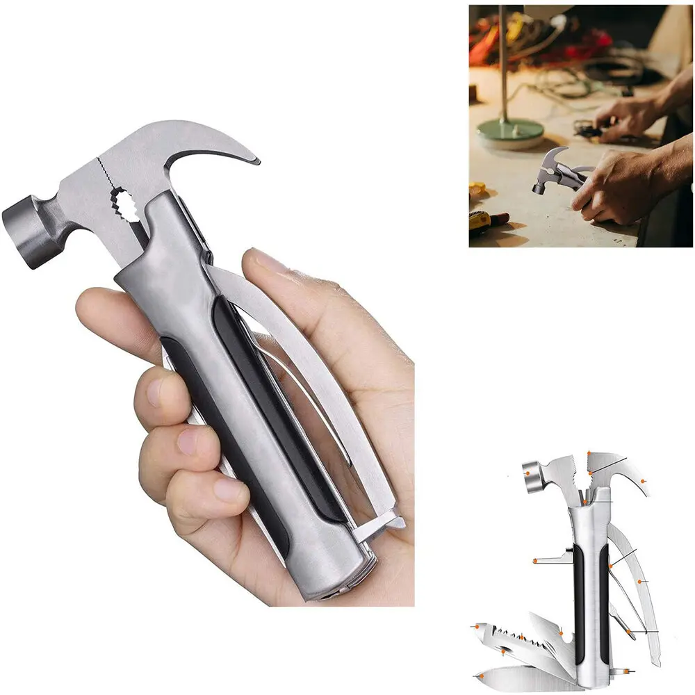 

12 in 1 Multitool Knife Kit Camping Multi Tool Safety Lock Pocket Mini Tools Ideal for Camping Hiking Survival Outdoor Indoor