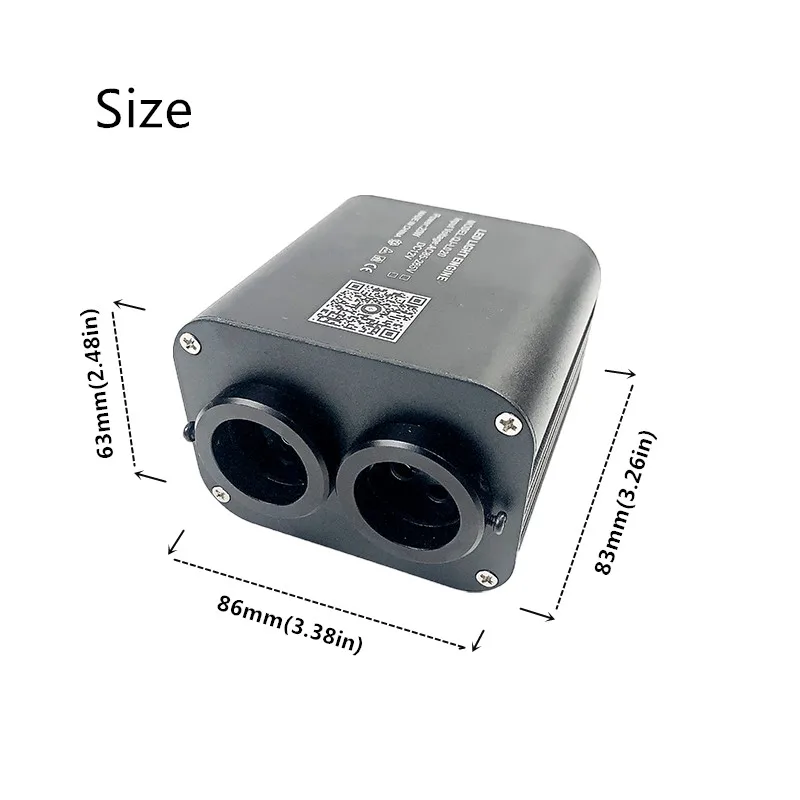 Imagem -04 - Nova Fibra Óptica Quente Luzes Led Cabeça Dupla Céu Estrelado Controle de Música Teto do Carro Kit Inteligente App Twinkle Cor Lâmpada 4m Fibra