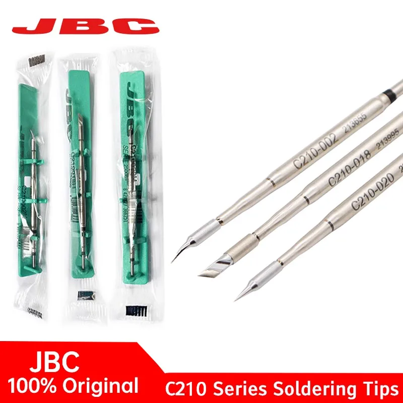

JBC C210 Series Soldering Iron Head C210018 C210002 C210020 Universal C210 Soldering Station Mobile Phone PCB Repair Tool
