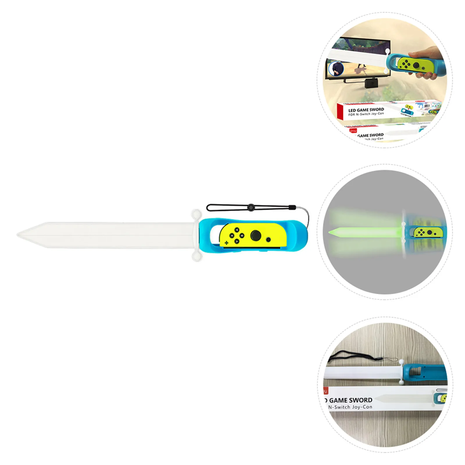 

Светодиодный светящийся меч для правой руки: улучшенное игровое впечатление, эргономичный дизайн, нескользящая рукоятка