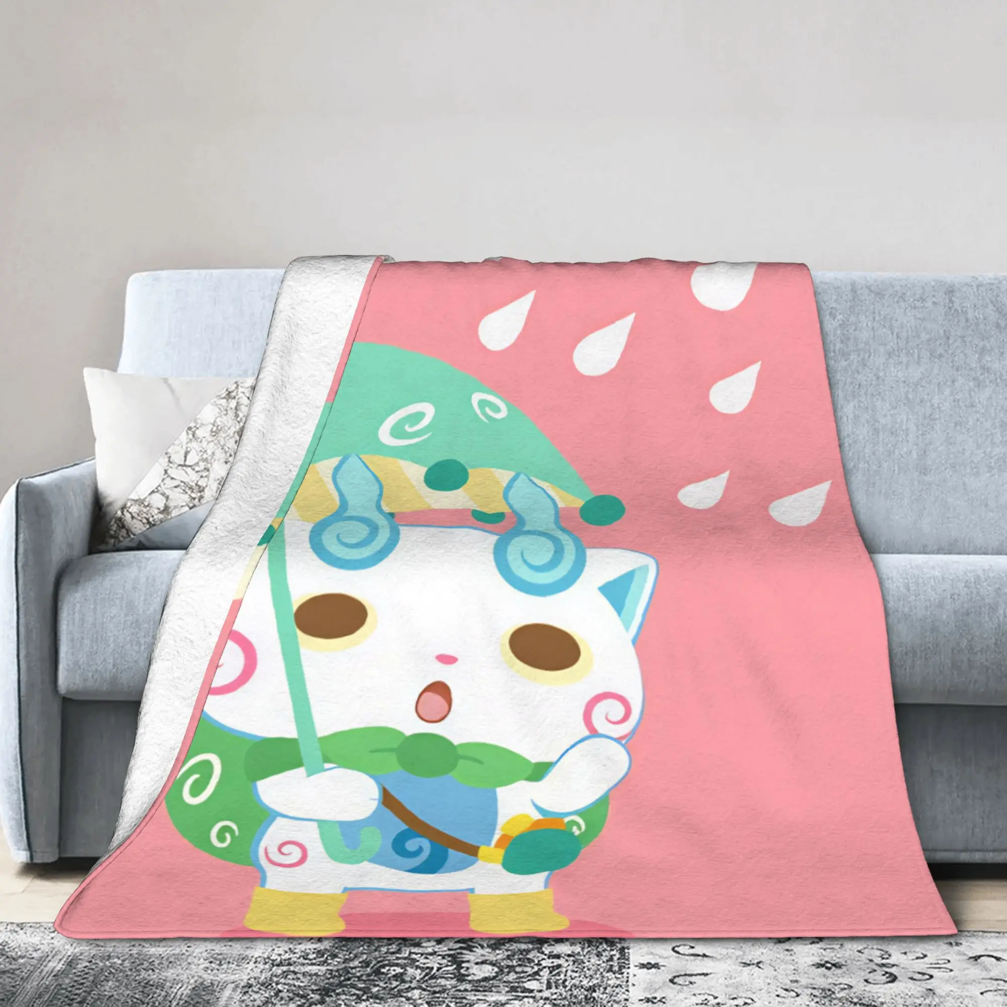 Yokai Watchs  Blanket Quality Super Soft  Throw Blanket Winter Kids Adult Living Room Comfortable Bedspread
