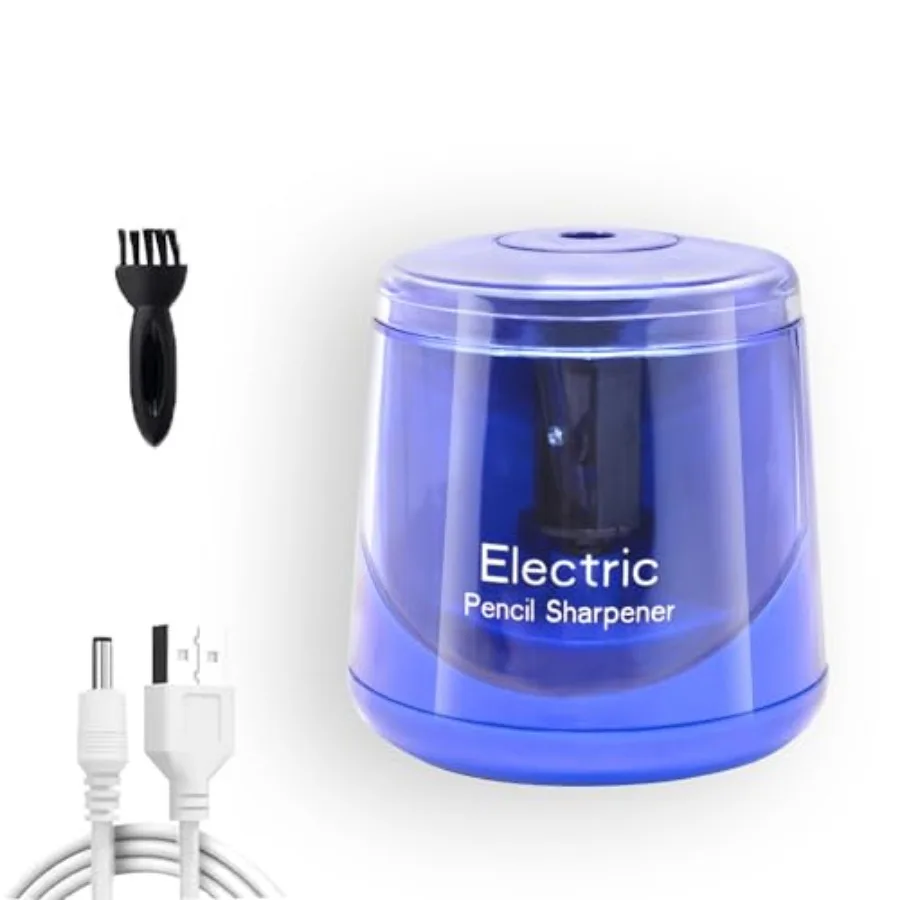 

Electric Pencil Sharpener, Battery Not lncluded or USB Powered Small Portable for NO.2 Pencils, Automatic for Home and Office