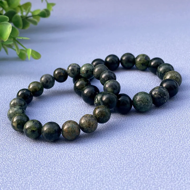 Medicine King Stone Round Bead Single Ring Bracelet Unisex Accessories