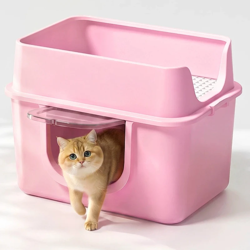 Side Entrance Luxury Training Sandbox Litter Box Defecation With Hole Detachable Litter Box Arenero Gato Household Products