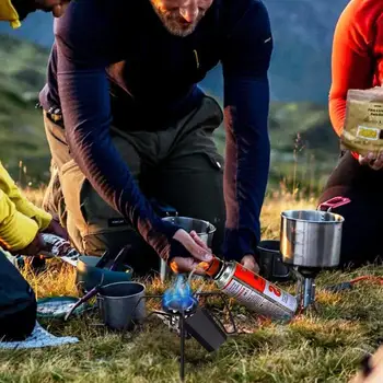 캠핑용 휴대용 접이식 카세트 난로, 와일드 바베큐 스토브, 강력한 캠핑 버너 