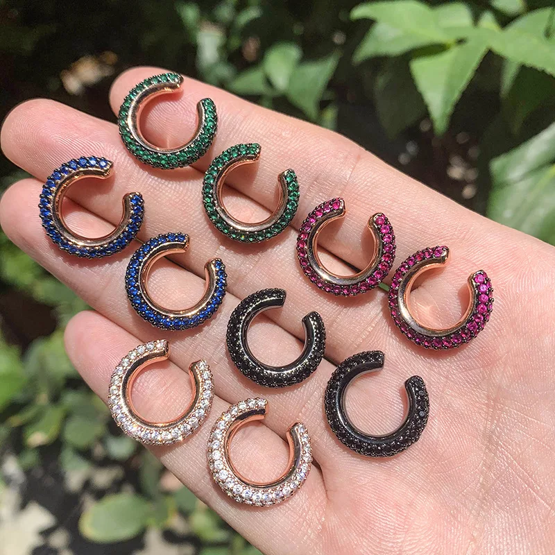 

Hot-selling ear clips, new European and American retro minimalist style, metal C-shaped semi-circular arc-shaped simple earrings